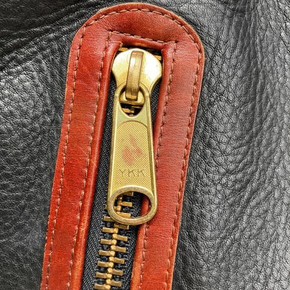 VTG Leather Bucket Purse Pattie Jarrell Black Convertible Sling Western 90s Boho - Picture 15 of 15